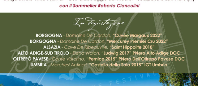 MASTERCLASS – PINOT NOIR “Sfumature” – Domenica 29 Ottobre